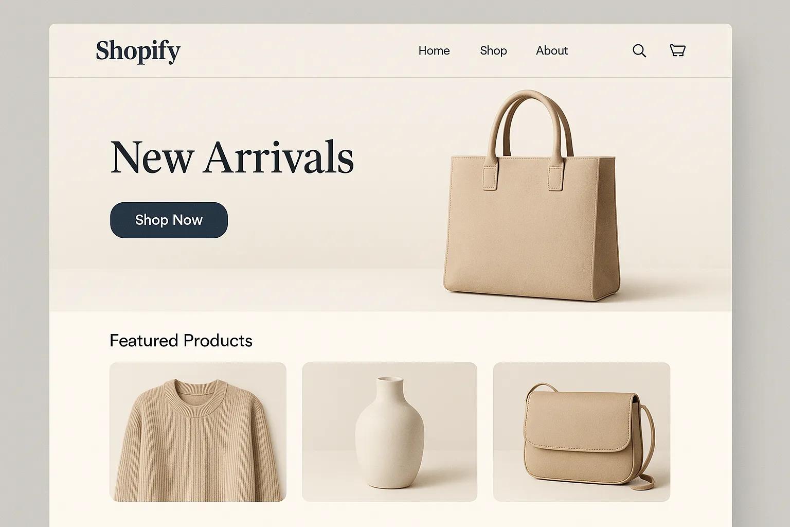homepage of new product