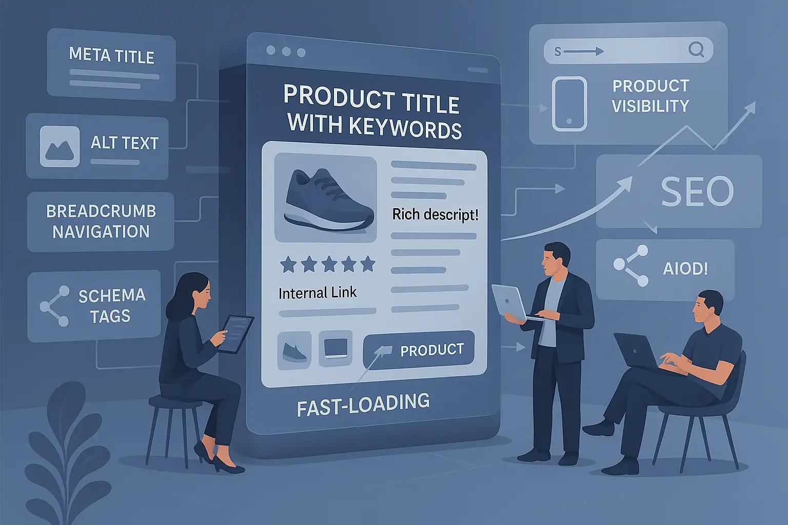 Optimized e-commerce product page for better SEO and user experience