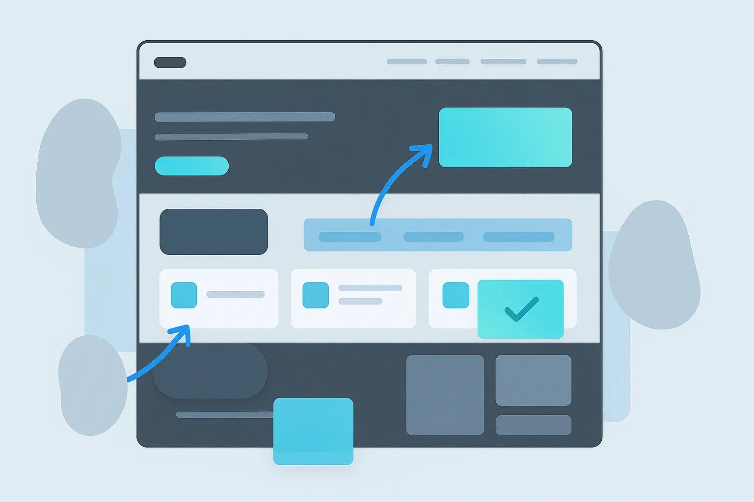 B2B homepage hero section with clear headline and CTA