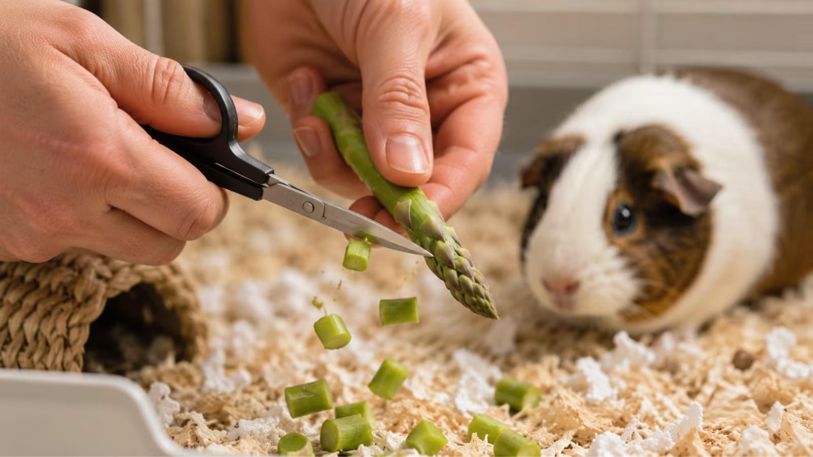 How to introduce asparagus safely to guinea pigs
