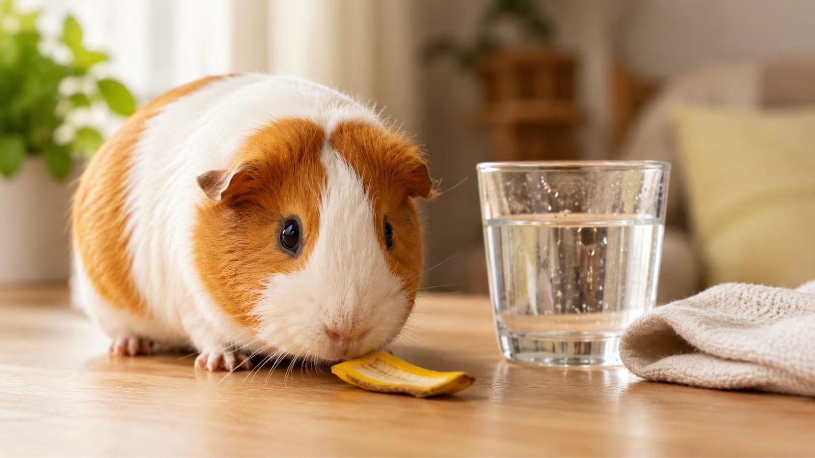 Banana peel is not toxic for guinea pigs