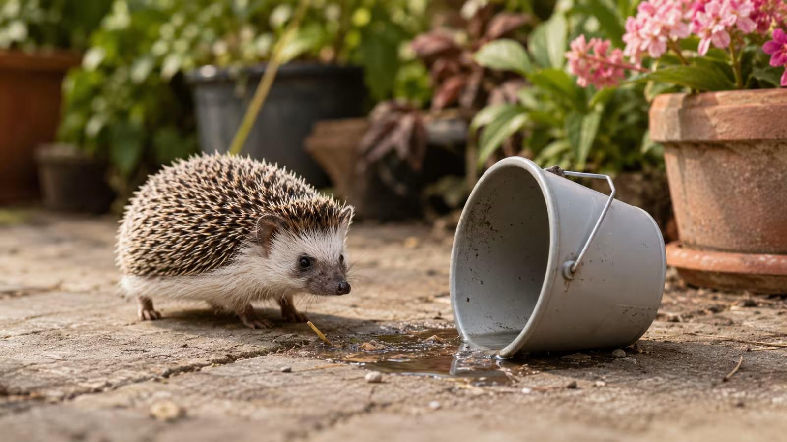 Household water hazards for hedgehogs