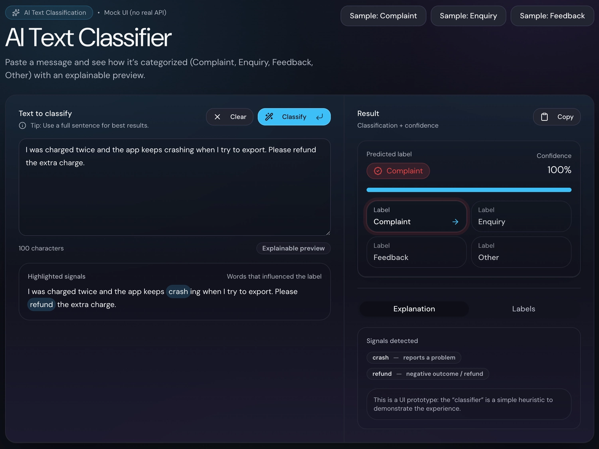 AI Text Classification