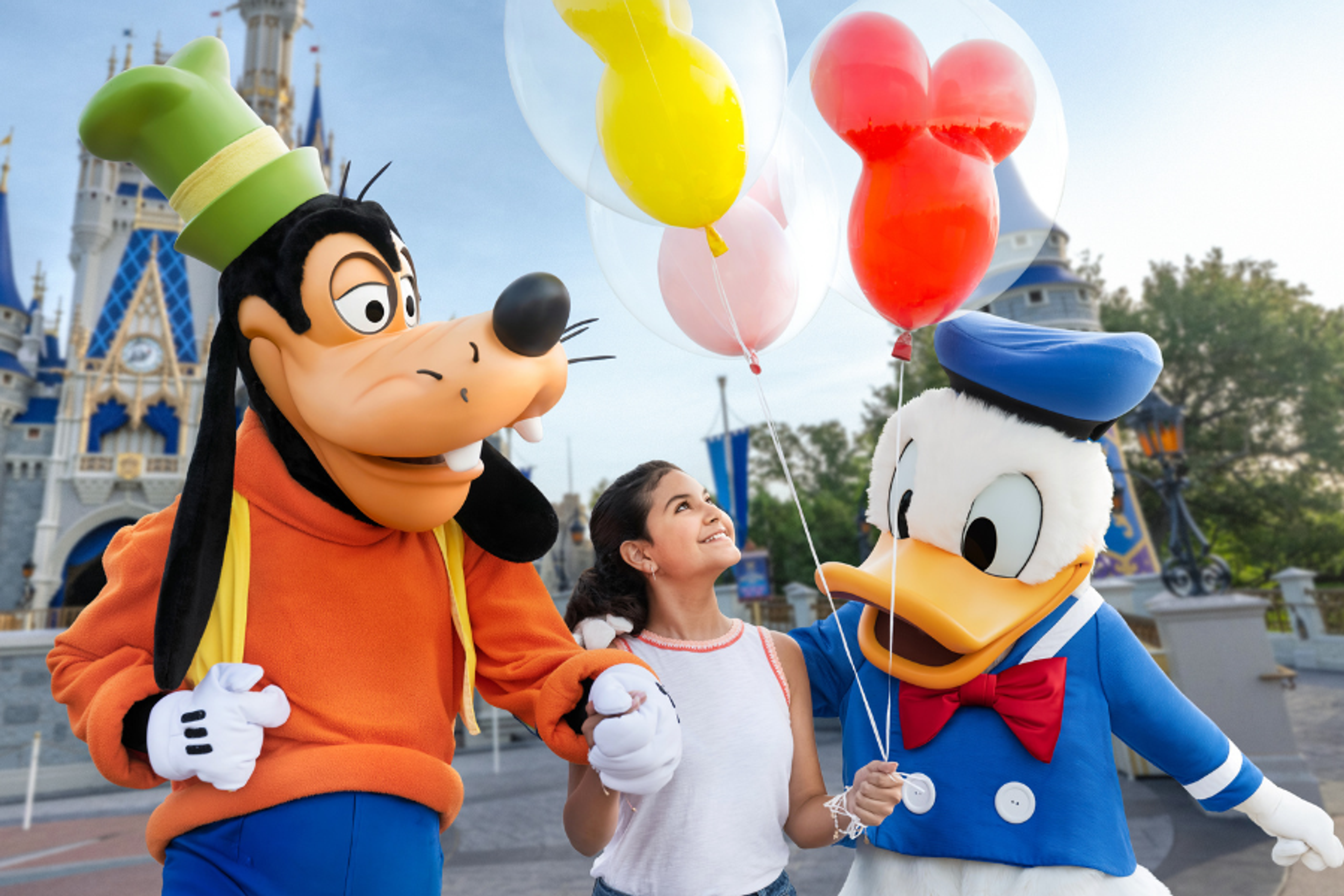 Mickey Mouse with castle