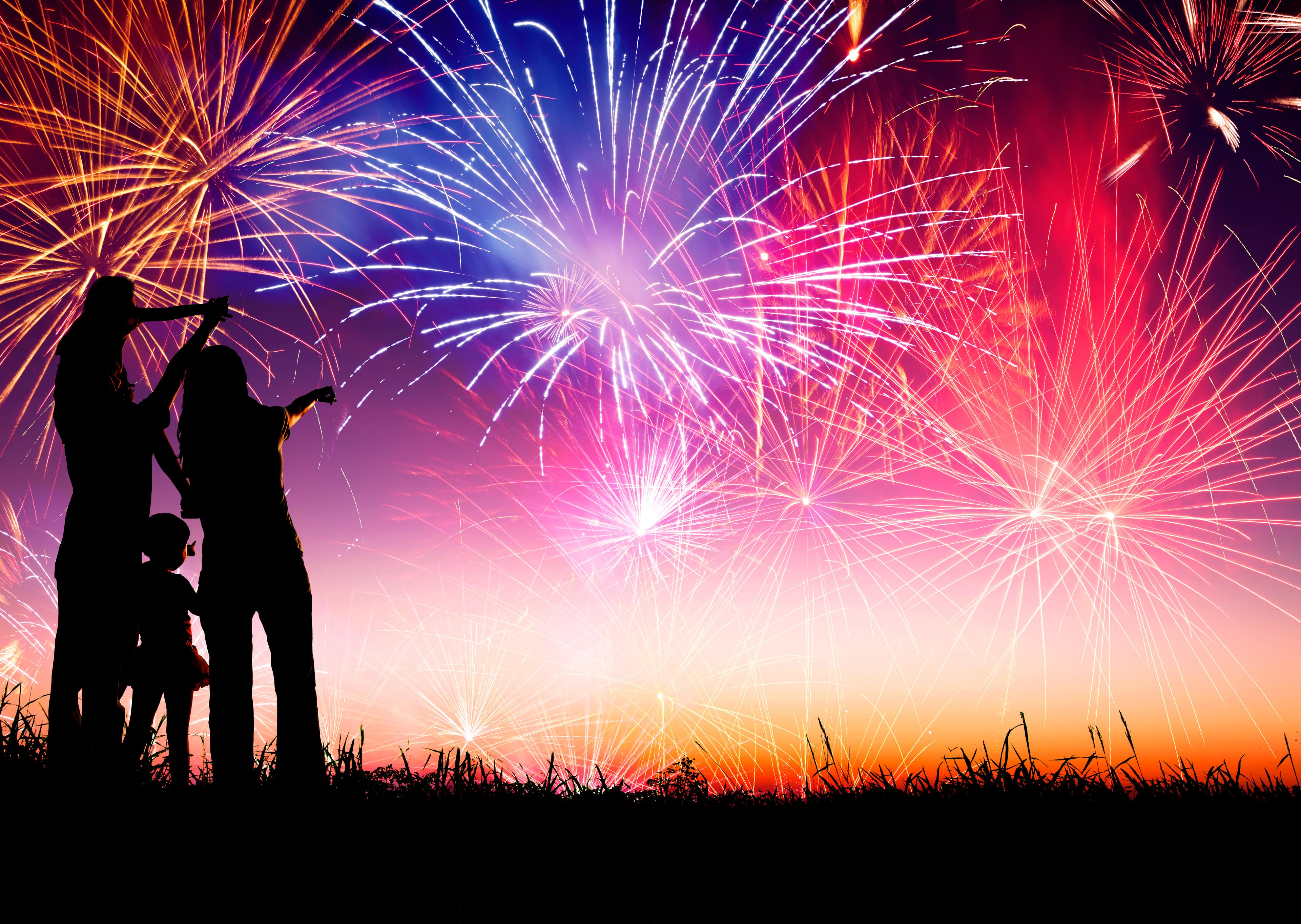 Fourth of July fireworks family event