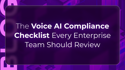 Voice AI compliance checklist blog by Orvera showing consent, data security, audit readiness, and governance for enterprises.