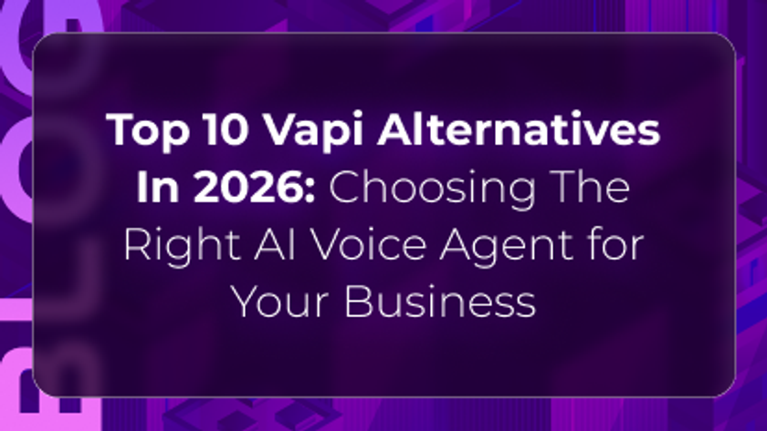 Orvera blog thumbnail featuring “Top 10 Vapi Alternatives In 2026” on a purple background, representing AI voice agents, conversational AI, and contact center automation platforms.