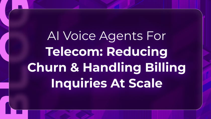 Telecom voice AI blog by Orvera showing billing support, churn-risk detection, and faster customer service resolution at scale.