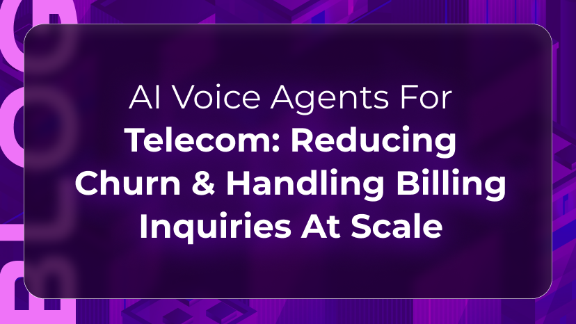 Telecom voice AI blog by Orvera showing billing support, churn-risk detection, and faster customer service resolution at scale.