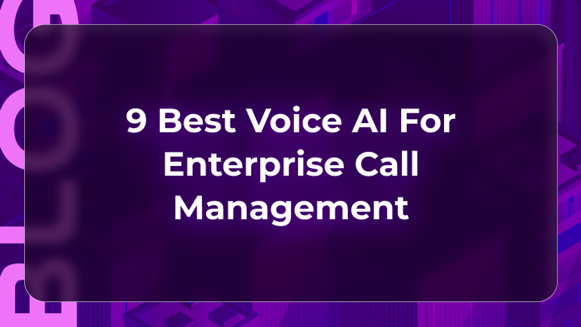 Orvera blog visual showing enterprise Voice AI platforms compared for call volume, rep support, workflows, security, and CX outcomes.