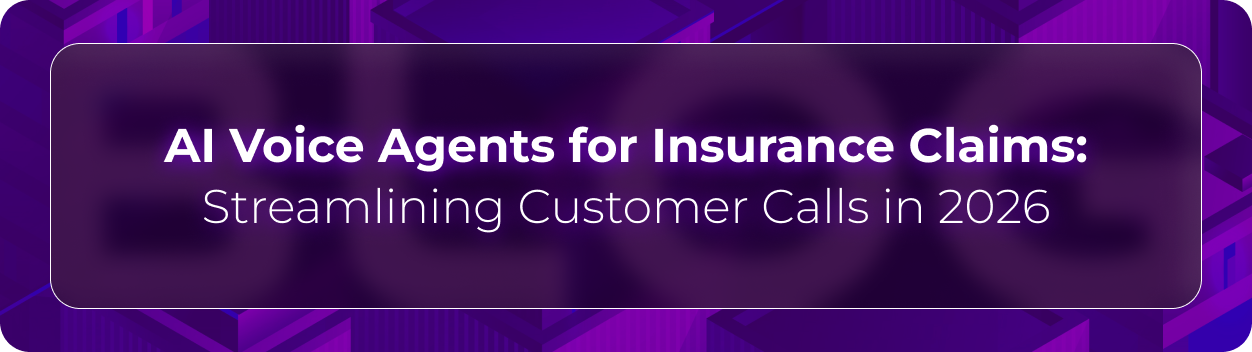 Hero banner for Orvera’s blog on AI voice agents for insurance claims covering automated claim handling, customer call management, and insurance workflow automation.