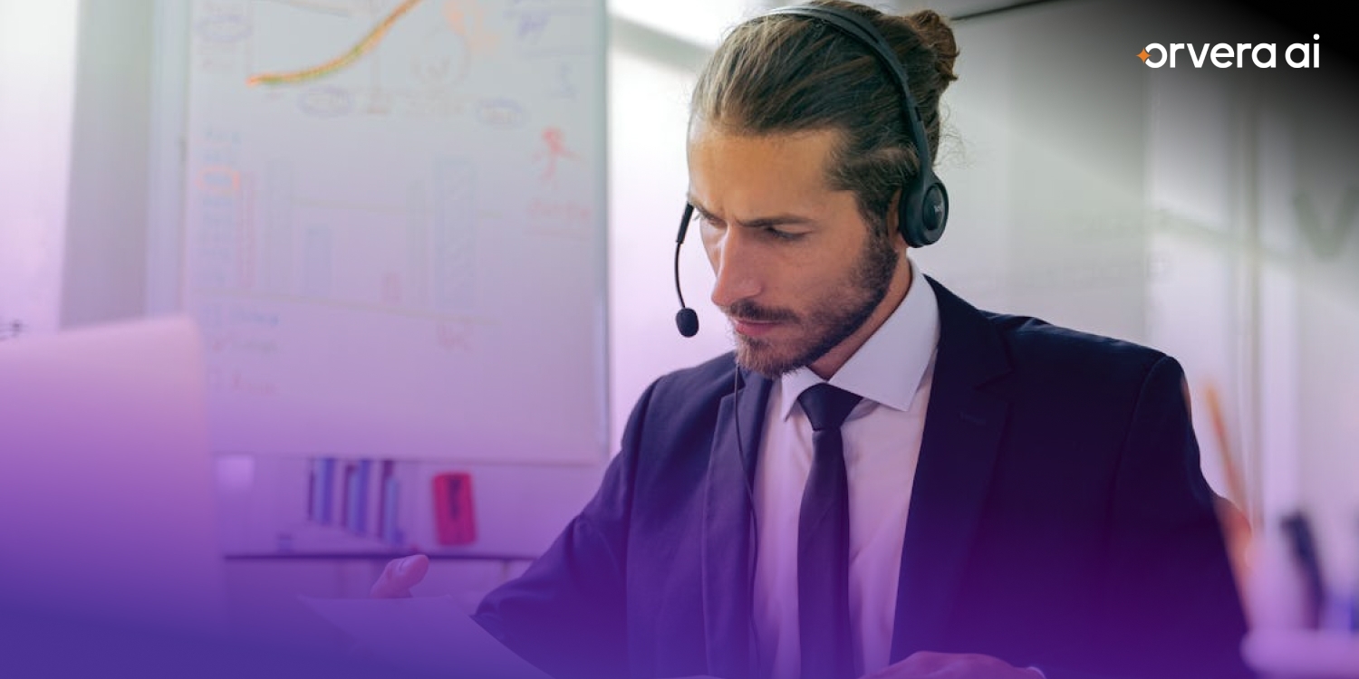 Orvera image showing a contact center professional wearing a headset, representing enterprise voice AI support and customer conversations.