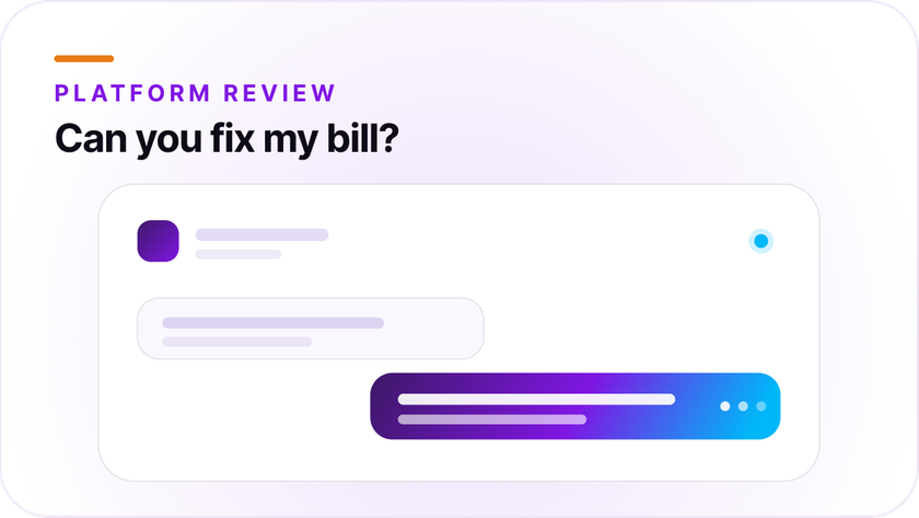 Cognigy review graphic for enterprise CX leaders comparing platform features, customer feedback, support experience, and alternatives.