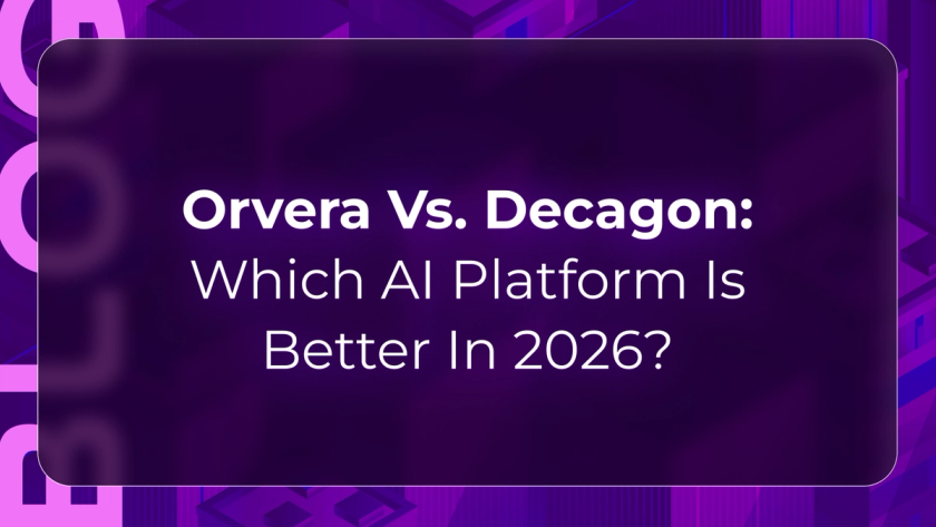 Orvera vs Decagon blog showing enterprises comparing AI support platforms for workflow depth, voice automation, and deployment fit.