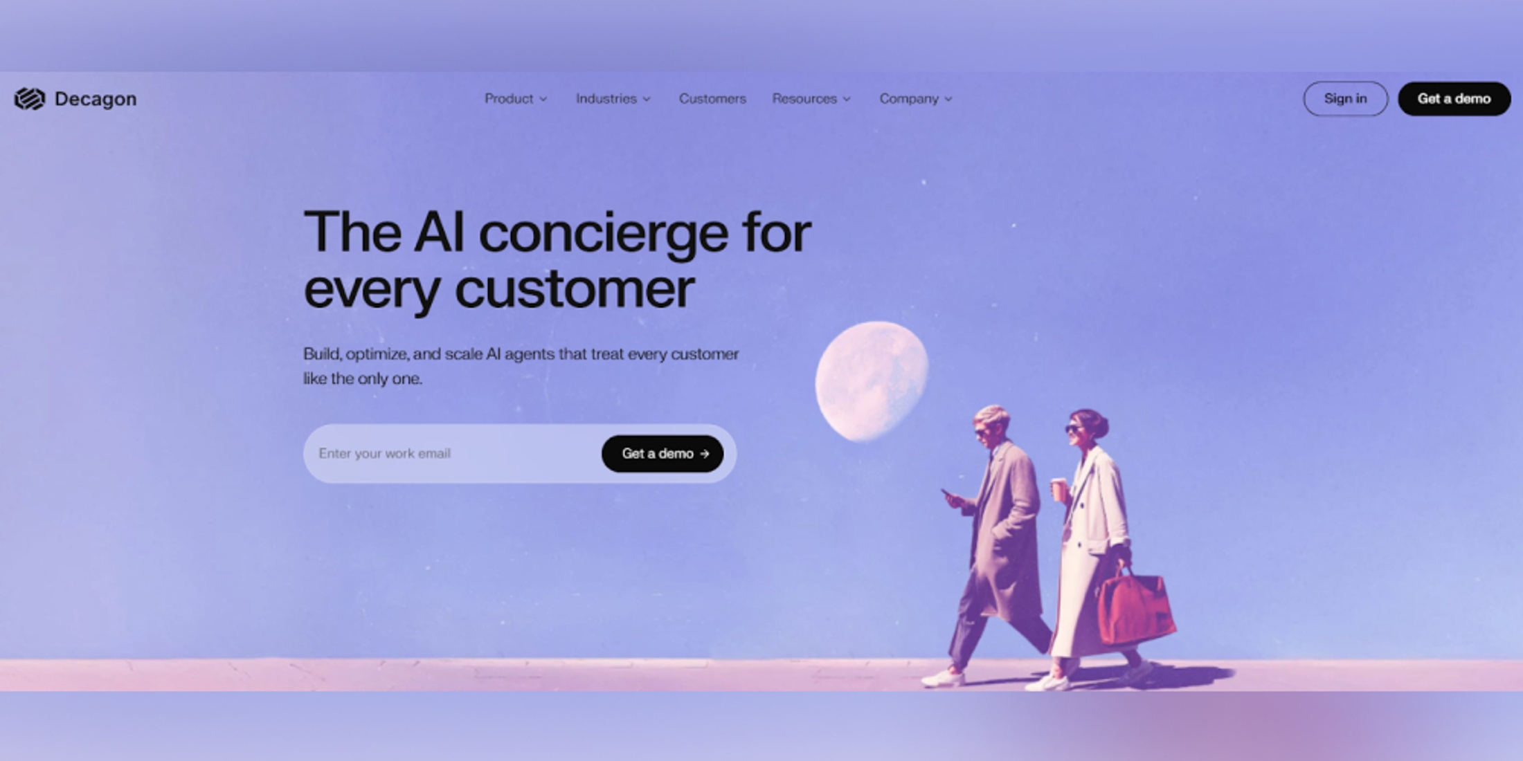 Decagon AI customer support platform for omnichannel service automation, voice support, and customer issue resolution. 