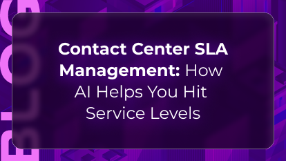 Contact center SLA management blog by Orvera showing response targets, queue control, staffing, and service performance.