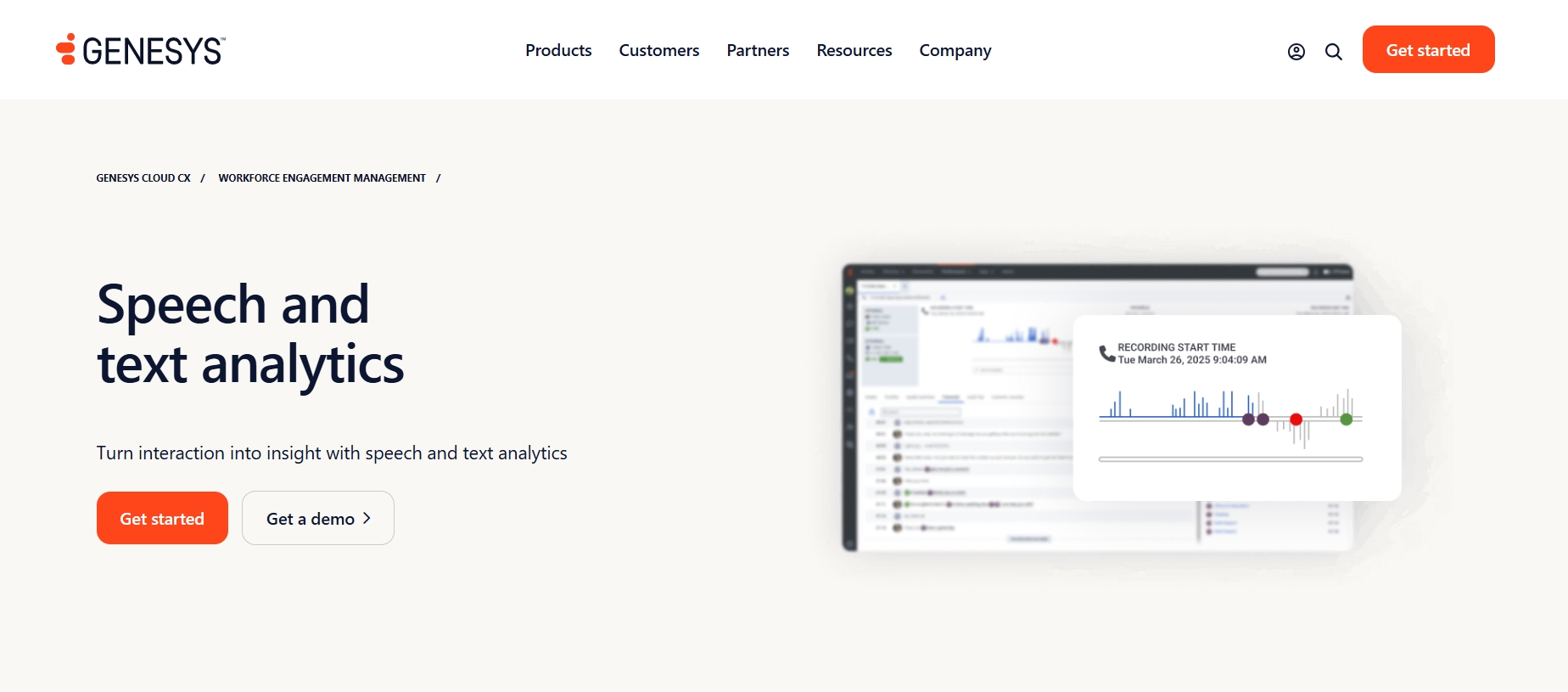 Orvera, a Conversational AI Platform for Enterprises, compares Genesys for cloud contact center speech analytics