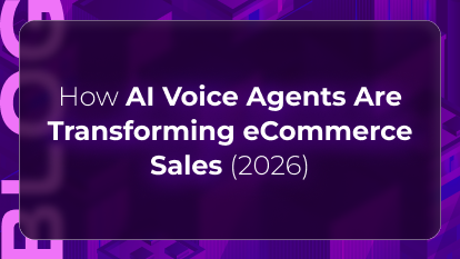 Orvera blog thumbnail about how AI voice agents are transforming eCommerce sales in 2026 through conversational shopping support, automation, and customer engagement.