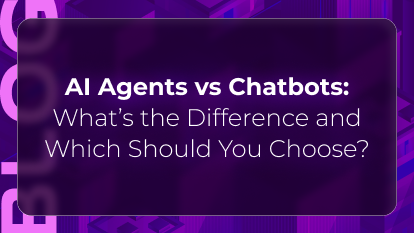 AI agents vs chatbots blog by Orvera showing guided responses compared with enterprise workflow automation and task resolution.