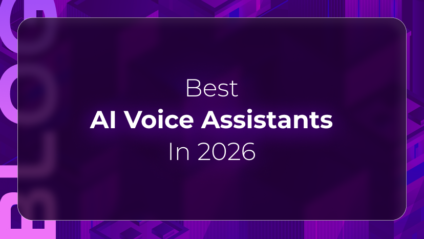 Orvera blog thumbnail featuring “Best AI Voice Assistants In 2026” on a purple background, representing conversational AI, customer support automation, and enterprise voice technology.CB Blog Thumbnail