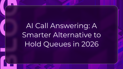 AI call answering blog by Orvera showing voice agents replacing hold queues with instant answers and intent routing.
