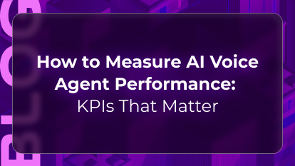 AI voice agent KPIs blog by Orvera showing performance metrics for resolution, containment, CSAT, and escalation quality.