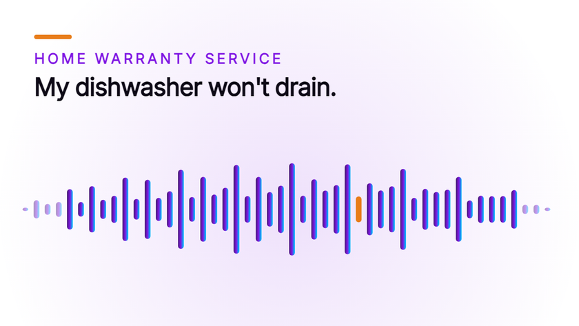 Orvera cover artwork showing a row of vertical bars, tall in the middle with one bar in orange, under the caller line My dishwasher won't drain.
