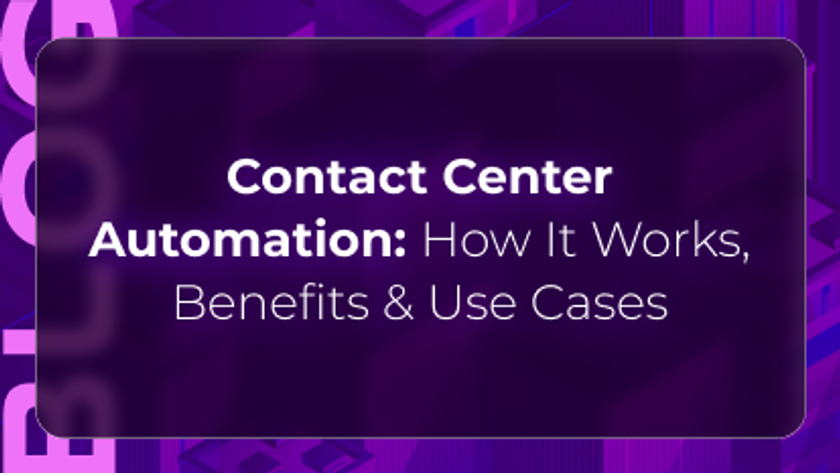 Orvera blog thumbnail featuring “Contact Center Automation: How It Works, Benefits & Use Cases” on a purple background, representing AI voice automation and modern contact center operations.