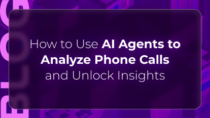 Orvera, a Conversational AI Platform for Enterprises, shows AI agents analyzing phone calls.