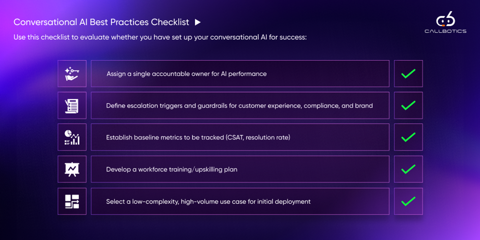 Checklist infographic