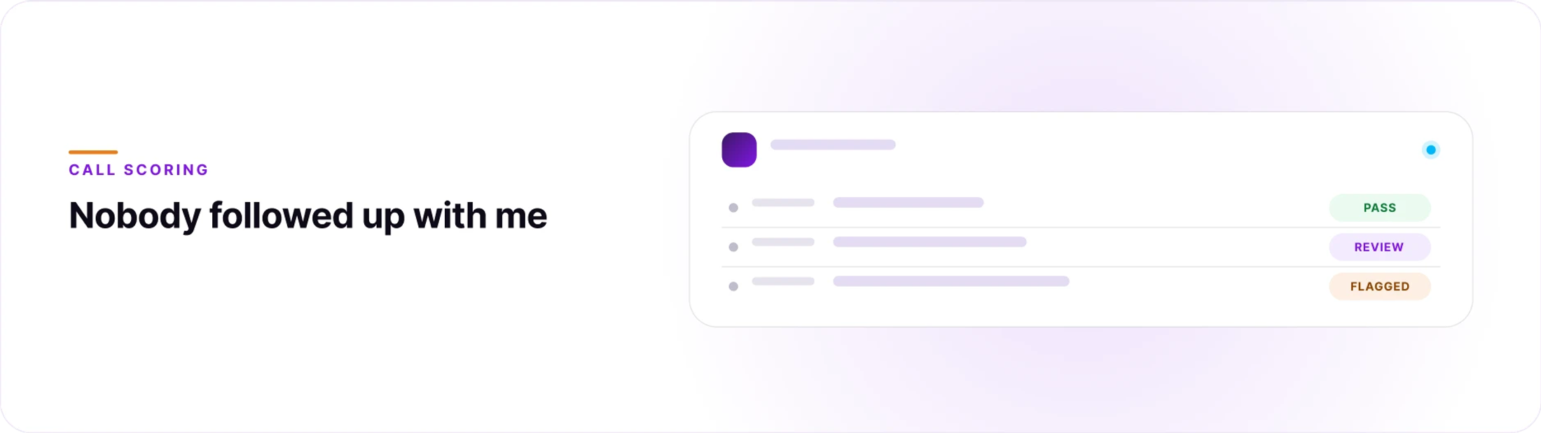 Hero image for a blog by Orvera, a Conversational AI Platform for Enterprises, showing AI call scoring with human QA review flows.