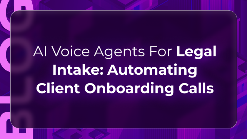 Legal intake automation blog by Orvera showing AI voice agents capturing client calls, screening leads, and booking consultations.