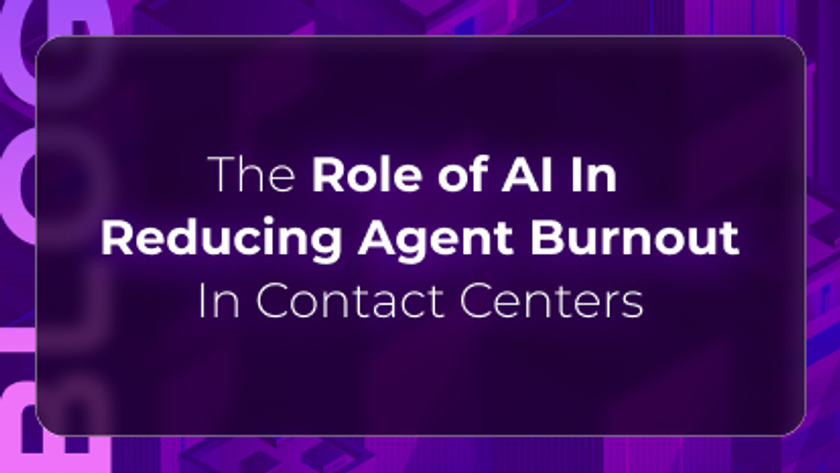 Orvera blog thumbnail featuring “The Role of AI In Reducing Agent Burnout In Contact Centers” on a purple background, representing AI-driven contact center support and workforce well-being.