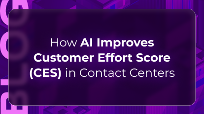 Customer effort score blog by Orvera showing AI voice agents reducing wait times, transfers, repeat calls, and support friction.