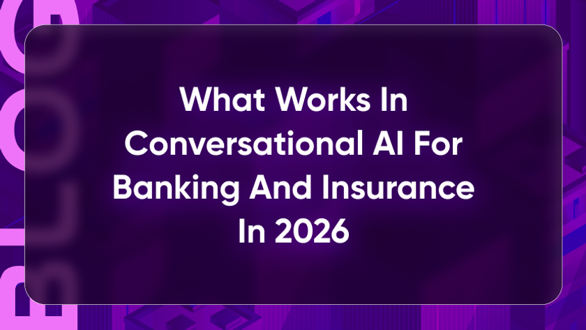 Financial services leaders reviewing conversational AI governance, compliance, banking workflows, insurance claims, QA, and performance.
