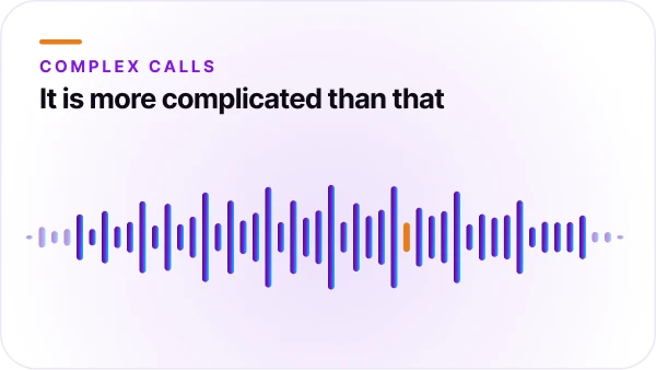 Complex AI voice conversations blog by Orvera showing multi-step calls, context tracking, system actions, and smooth escalation.