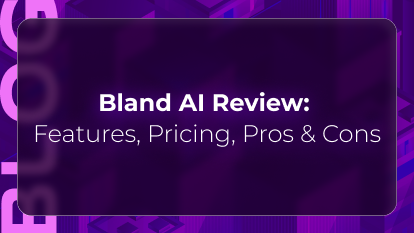 Orvera blog thumbnail for a Bland AI review covering AI voice agent features, pricing, pros, cons, conversational automation capabilities, and enterprise voice AI evaluation.