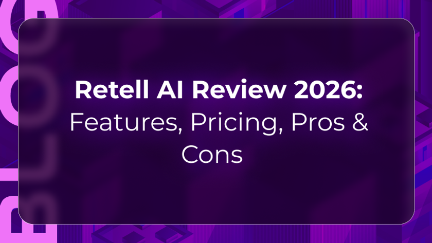 Orvera blog thumbnail for a 2026 Retell AI review covering features, pricing, pros, cons, enterprise AI voice agents, and conversational AI platform comparisons.