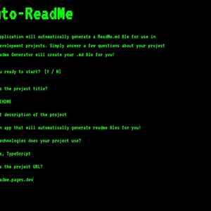 Image of Auto-README