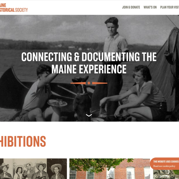 Screenshot of Maine Historical Society