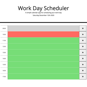 Scheduler app dashboard screen. It has a title, the date and a list of inputs sorted by time of day.