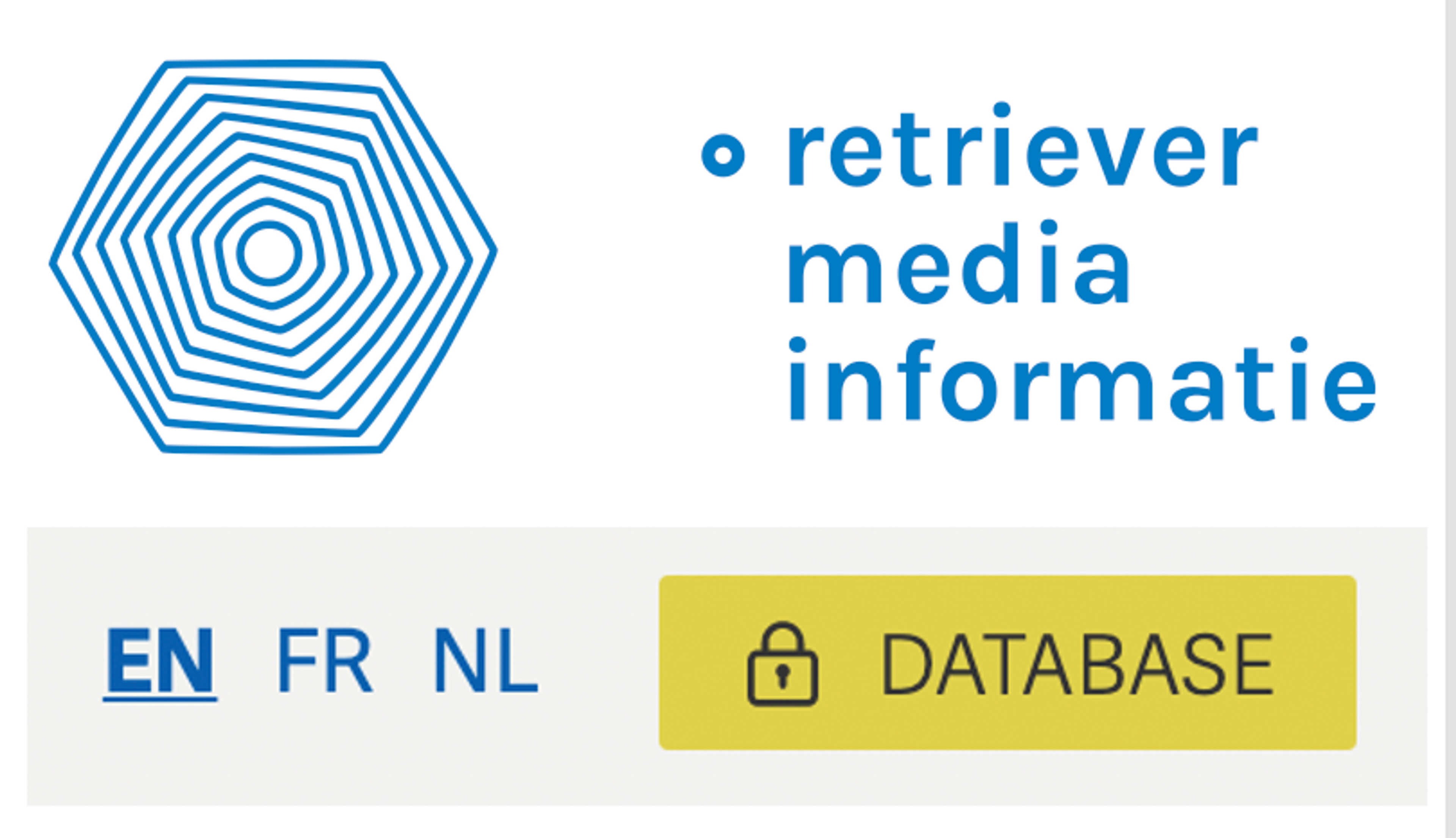 retrievermedia.be mediadatabase also available in English
