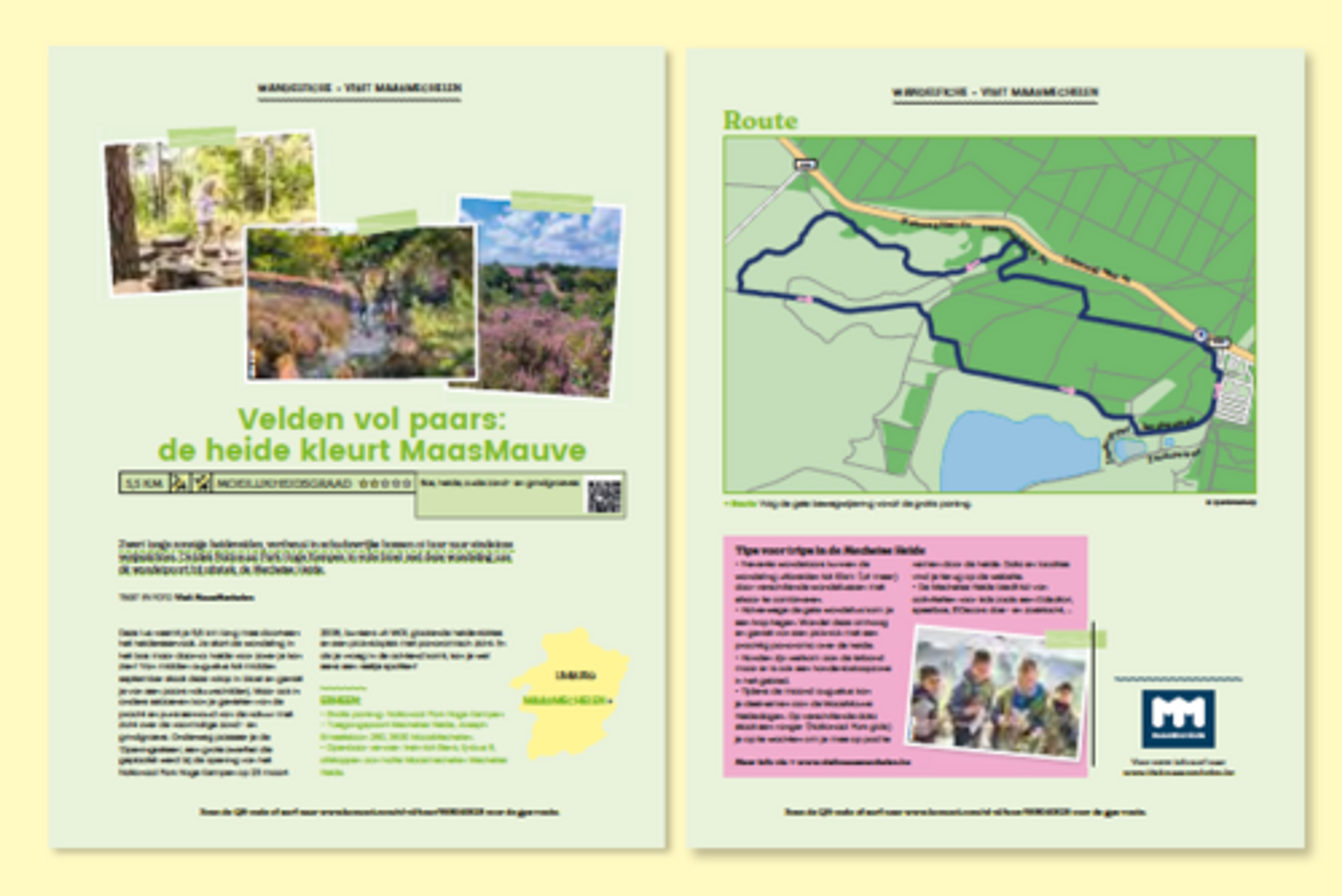 Detachable cycling and hiking guides