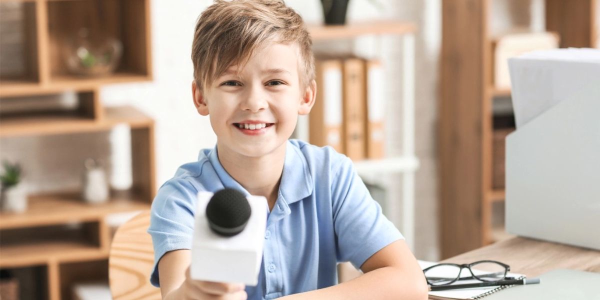 A boy in the classroom.