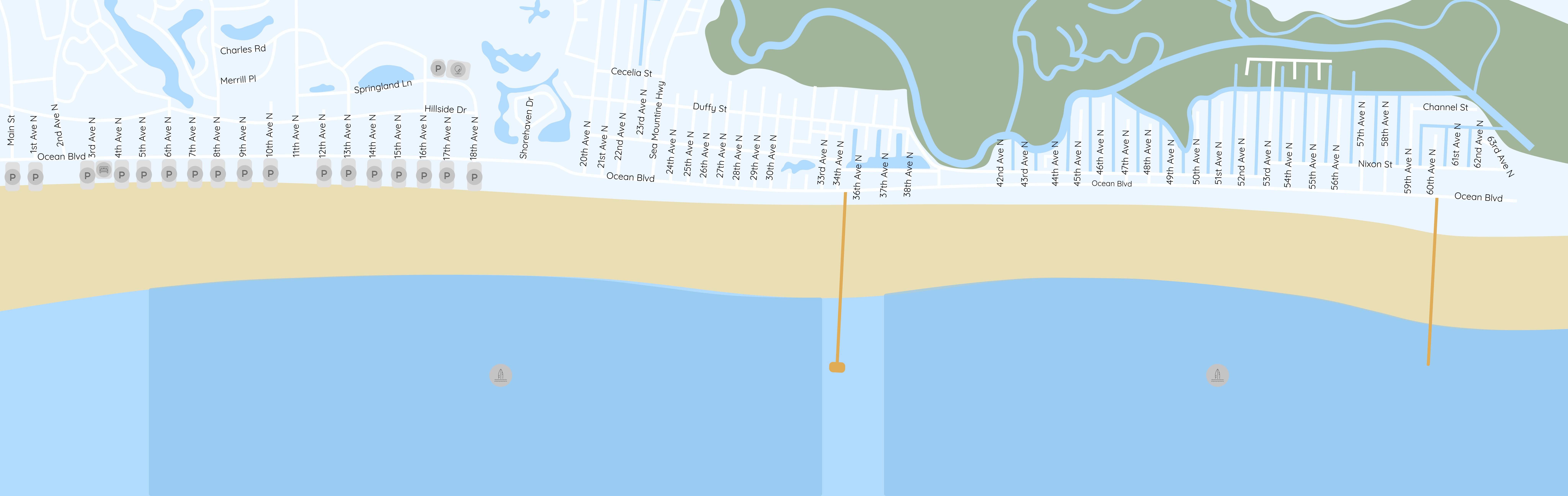 Beach map