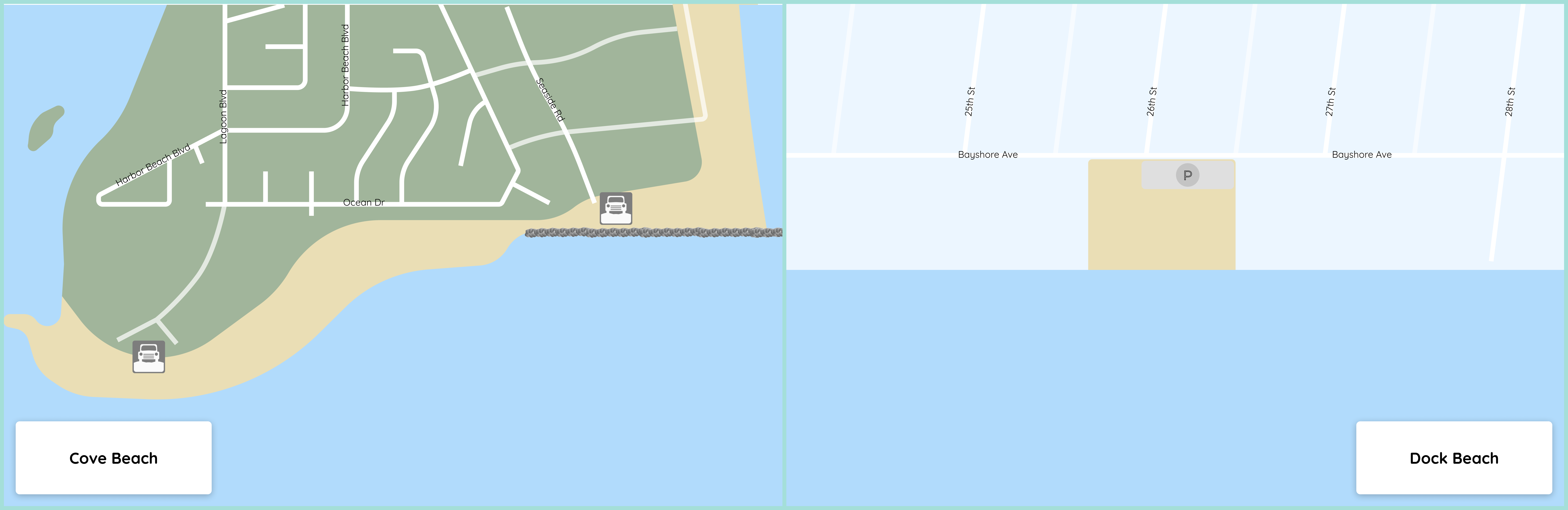 Beach map