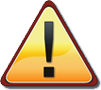 Default Warning Icon An image of a triangular warning sign with red borders and a large, bold exclamation point in the center.