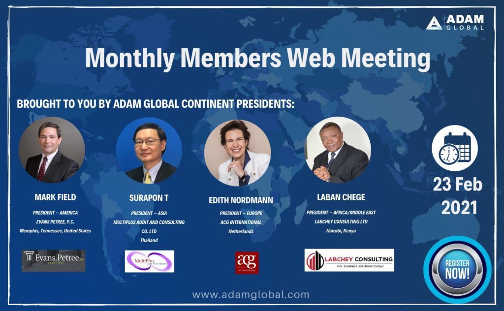 AMERICA Monthly Members’ web meeting – Feb 2021