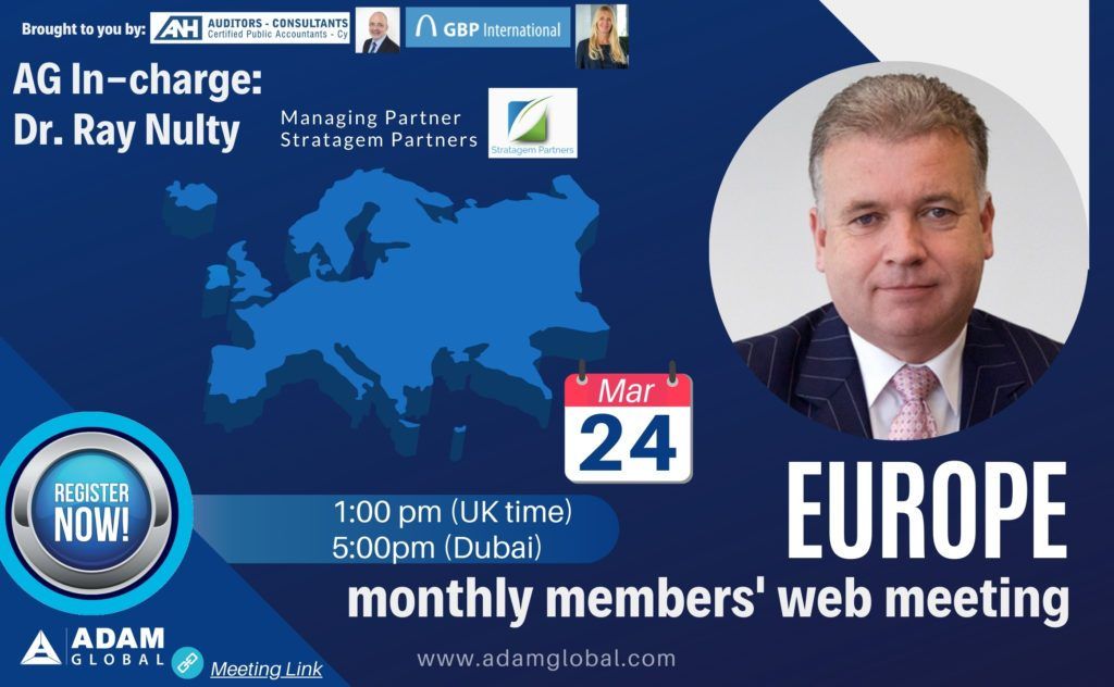 EUROPE Monthly members’ web meeting – Mar 2021