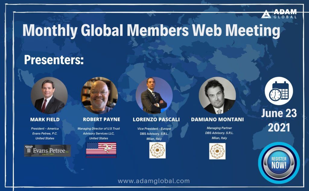 Monthly Global Members’ web meeting – June 2021